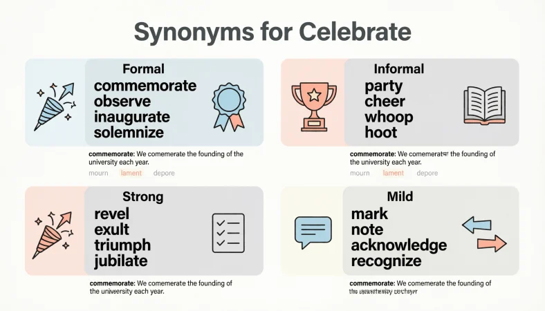 synonyms for celebrate