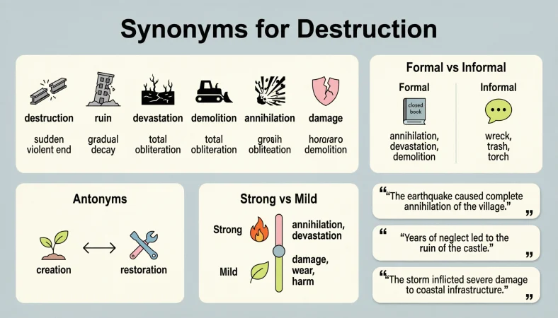 synonyms for destruction