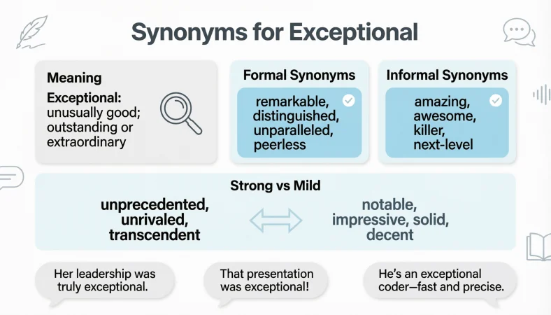 Synonyms for Exceptional