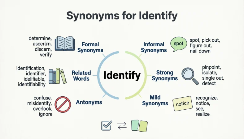 Synonyms for Identify