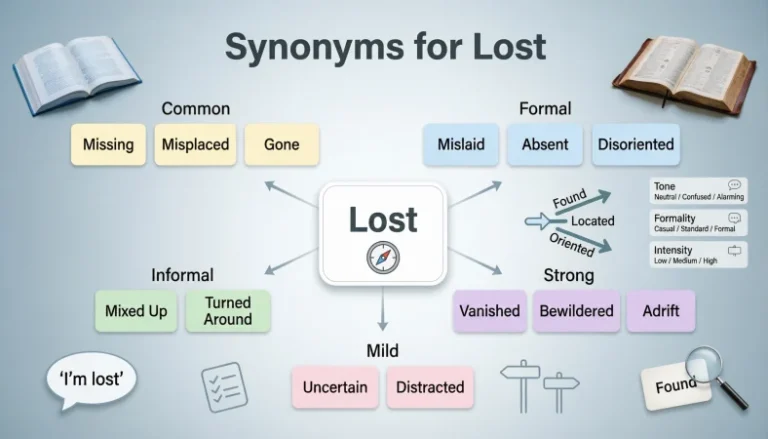 synonyms for lost