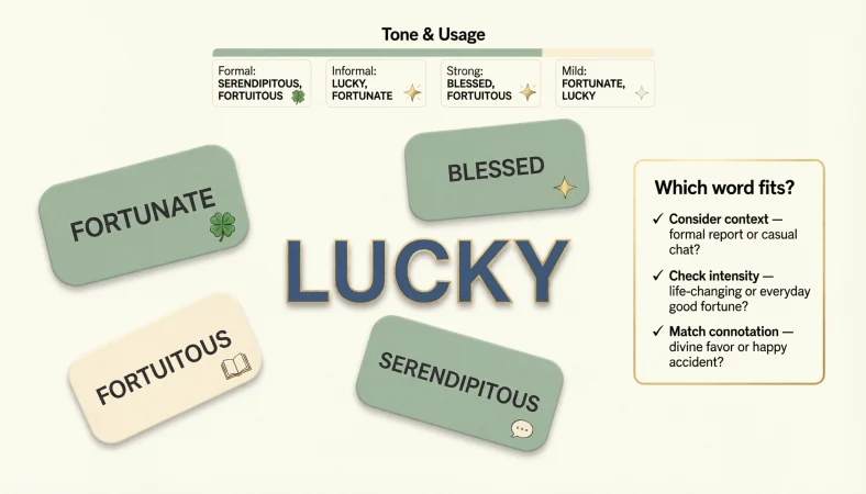 Synonyms for Lucky