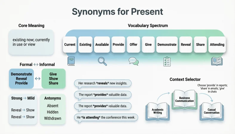 synonyms for present