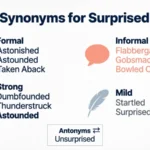 Synonyms for Surprised