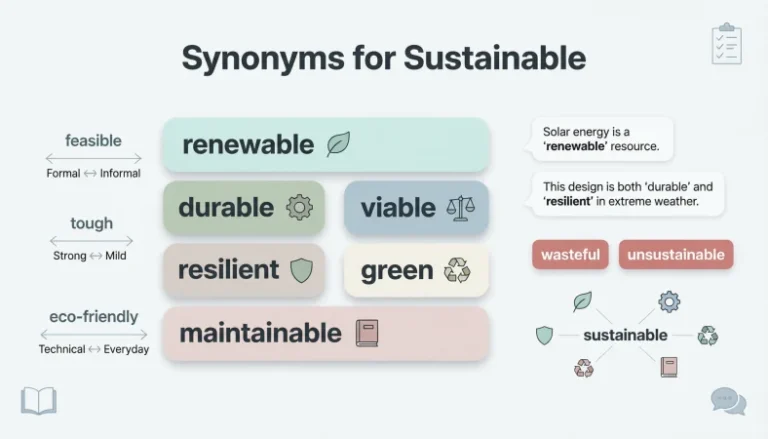synonyms for sustainable