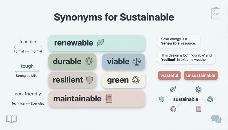 synonyms for sustainable