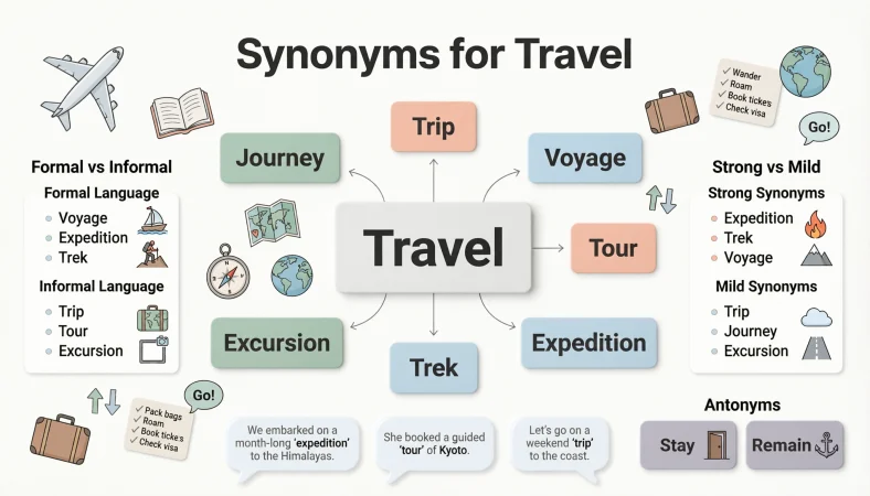 synonyms for travel