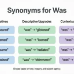 Synonyms for Was