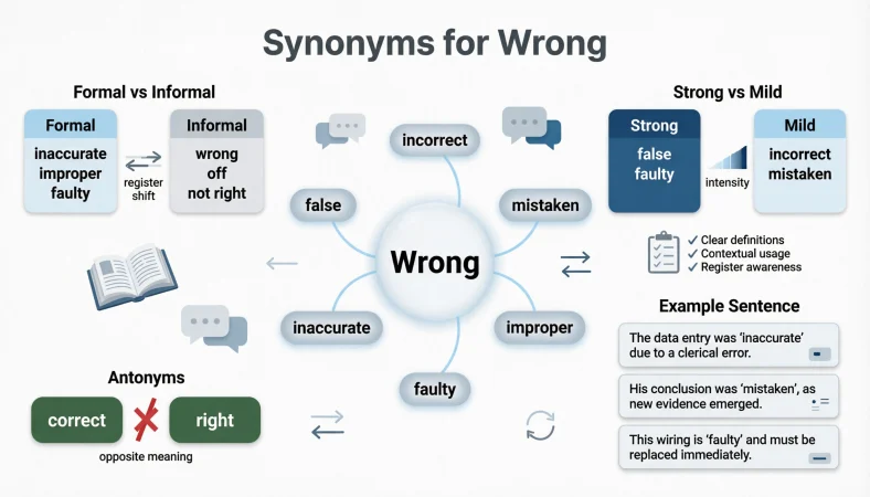 Synonyms for Wrong