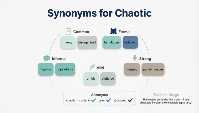 synonyms for chaotic