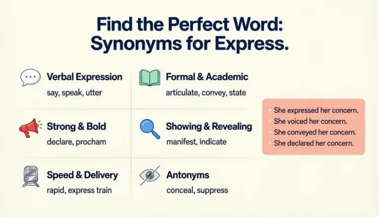 Synonyms for Express