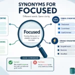 Synonyms for Focused