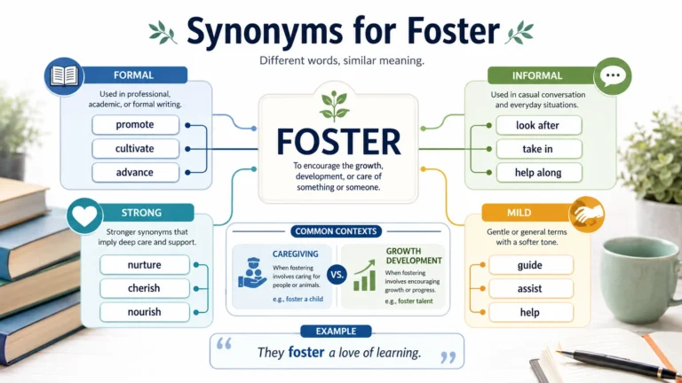Synonyms for Foster