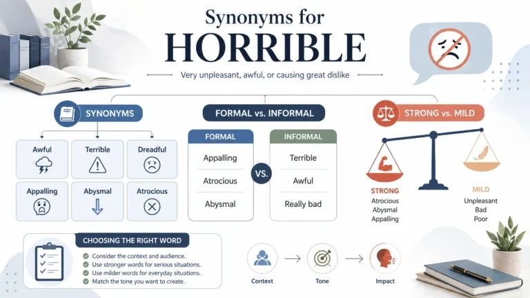 Synonyms for Horrible