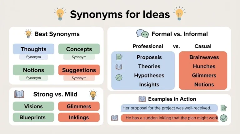 Synonyms for Ideas