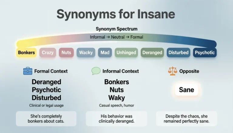 Synonyms for Insane