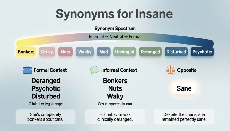 Synonyms for Insane