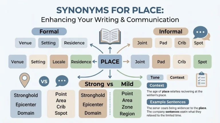 Synonyms for Place