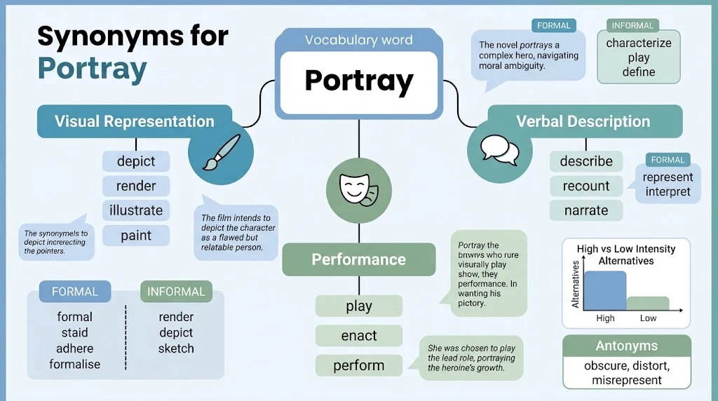 Synonyms for Portray