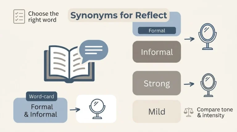 Synonyms for Reflect