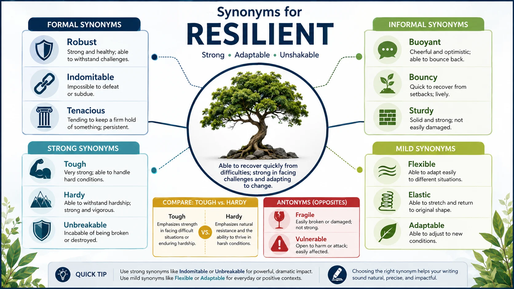 Synonyms for Resilient