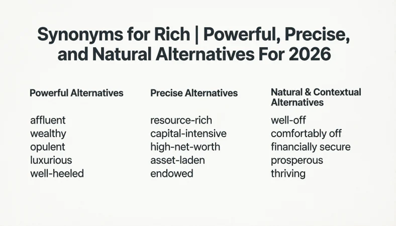 synonyms for rich
