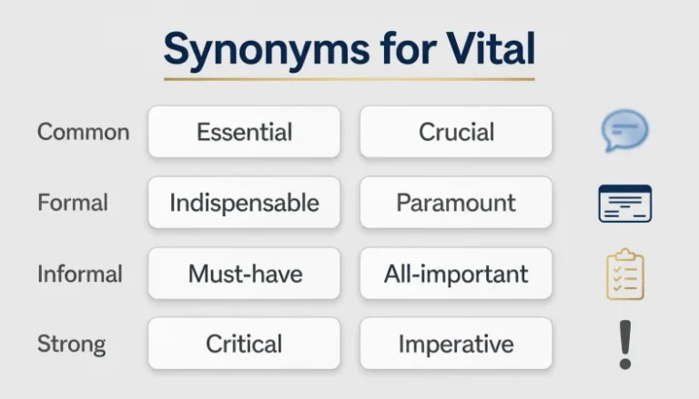 Synonyms for Vital