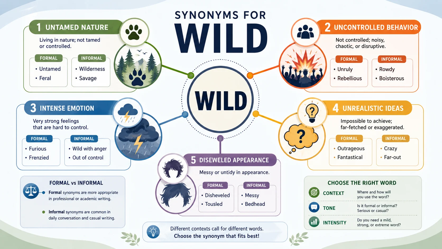 Synonyms for Wild